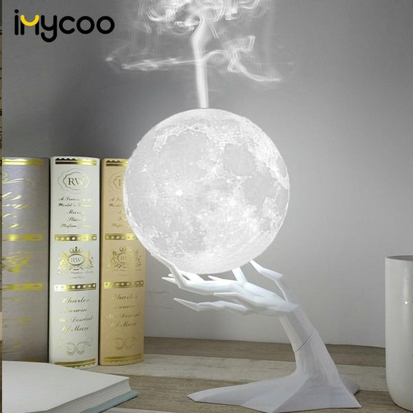 Ultrasonic Moon Air Humidifier With LED Night Lamp